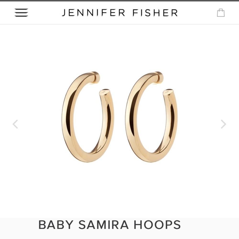 Jennifer Fisher Baby Samira Gold Hoops
